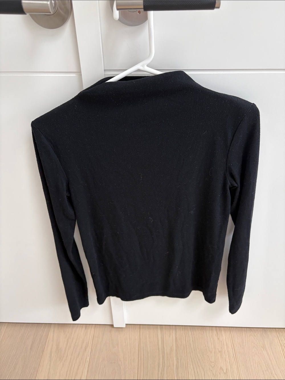 Zara Black Long-Sleeve Top